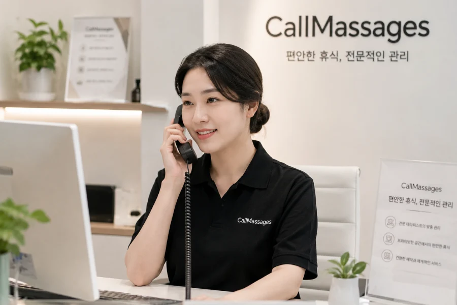 출장 마사지 예약부터 방문까지의 간단한 서비스 진행 과정